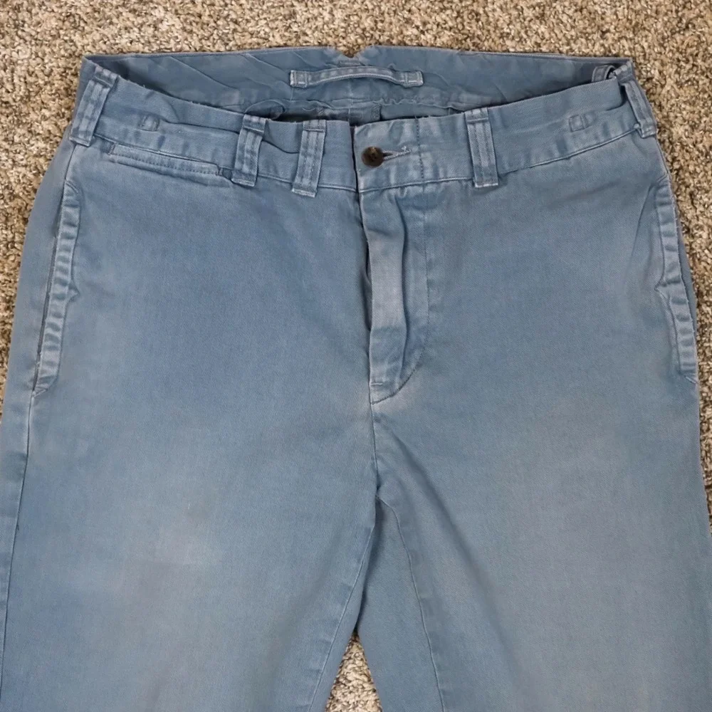 Polo Ralph Lauren‎ Slim GI Fit Pants Garment Dyed Mens 32x30 Blue Chino Military